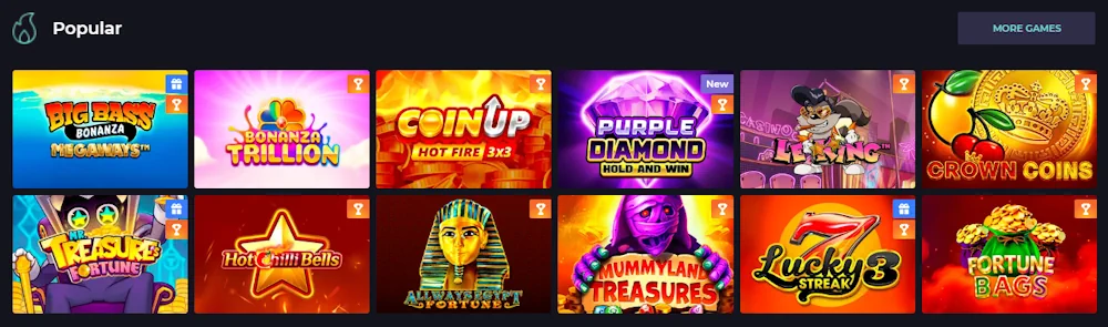 IZZI Casino Spiele